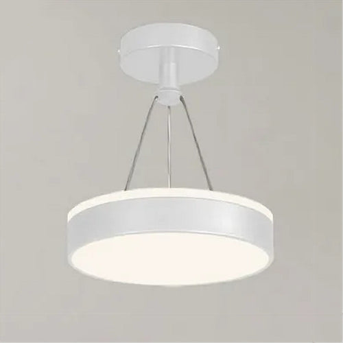 Lampadario A Sospensione Led 24 W Cerchio Tondo Moderno Bianco Doppia Luce 50506