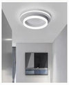 Plafoniera Led 27w Tonda Cerchio Bianco Moderno Lampadario Soffitto Luce Fredda 50490