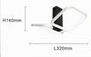 Plafoniera Led 20w 2 Quadrati Bianco Design Moderno Lampadario Da Soffitto 50568