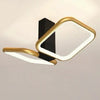 Plafoniera Led 20watt 2 Quadrati Oro Design Moderno Lampadario Da Soffitto 50575
