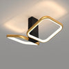 Plafoniera Led 20watt 2 Quadrati Oro Design Moderno Lampadario Da Soffitto 50575