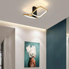 Plafoniera Led 20watt 2 Quadrati Oro Design Moderno Lampadario Da Soffitto 50575