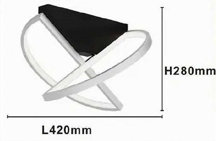 Plafoniera Led 44w Bianco Lampadario Da Soffitto Design Moderno Luce Fredda 50414