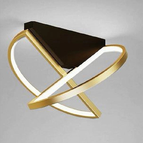 Plafoniera Led 44 Watt Oro Lampadario Soffitto Design Moderno Luce Fredda 50438