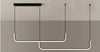 Lampadario Sospensione 42w Lineare Orizzontale Minimal Moderno Nero Luce Led 50452