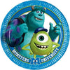 CONFEZIONE 8 PIATTI IN CARTA 23CM TEMA MONSTER