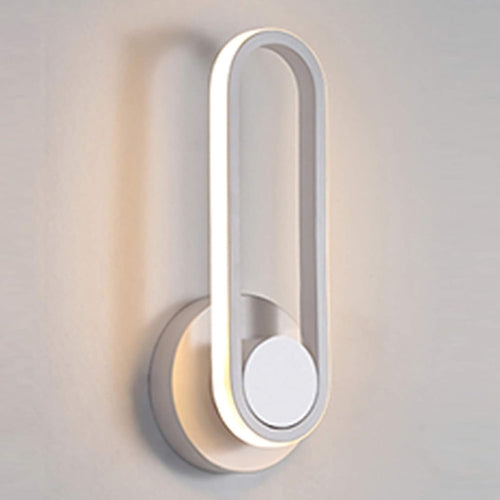 Applique Da Parete Led 13w Ovale Verticale Orientabile Bianco Luce Naturale 50322