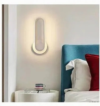 Applique Da Parete Led 13w Ovale Verticale Orientabile Bianco Luce Naturale 50322