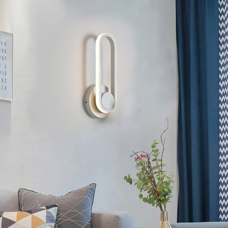 Applique Da Parete Led 13 W Ovale Verticale Orientabile Bianco Luce Fredda 50339