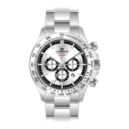 Lorenz Crono Professional – Orologio Uomo Acciaio Silver (26175AA)