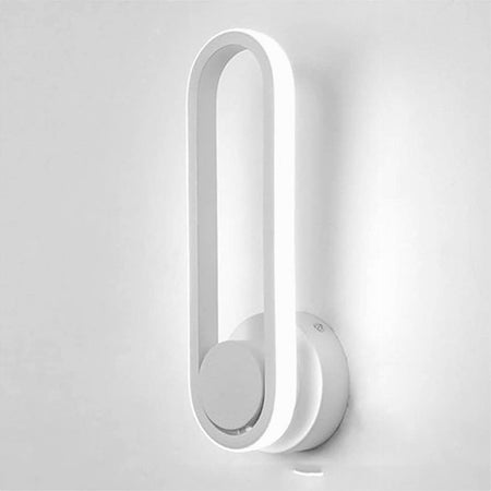 Applique Da Parete Led 13 W Ovale Verticale Orientabile Bianco Luce Fredda 50339