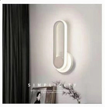 Applique Da Parete Led 13 W Ovale Verticale Orientabile Bianco Luce Fredda 50339