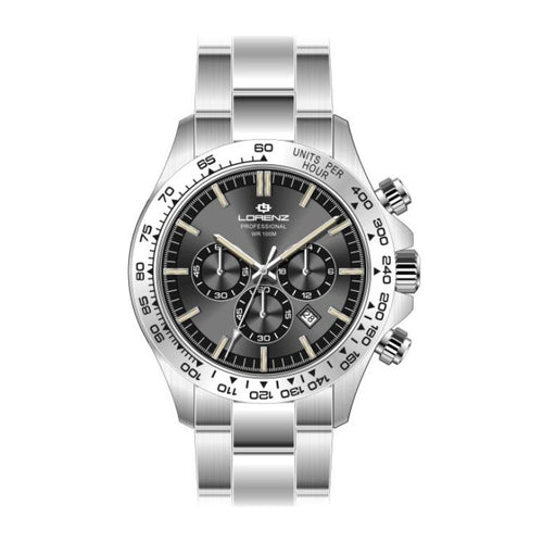 Lorenz Crono Professional – Orologio Uomo Acciaio Grigio (26175BB)