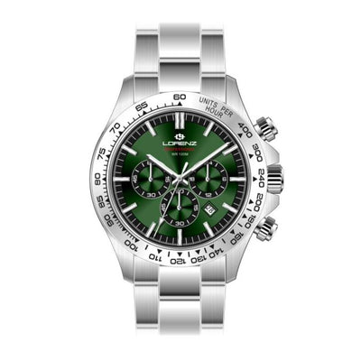 Lorenz Crono Professional – Orologio Uomo Acciaio Verde (26175DD)