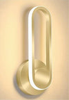 Applique Da Parete Led 13 W Ovale Verticale Orientabile Oro Luce Naturale 50346