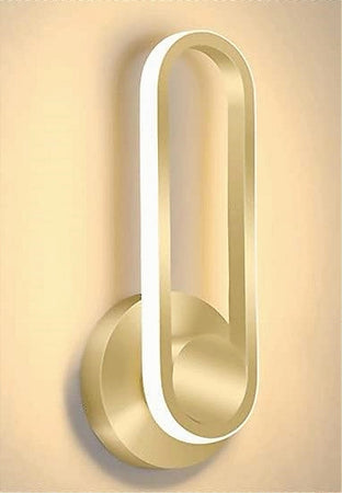 Applique Da Parete Led 13 W Ovale Verticale Orientabile Oro Luce Naturale 50346