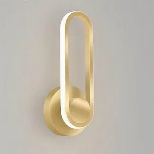 Applique Da Parete Led 13 W Ovale Verticale Orientabile Oro Luce Naturale 50346