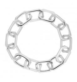 PDPAOLA BRACCIALE IN ARGENTO LARGE SIGNATURE CHAIN