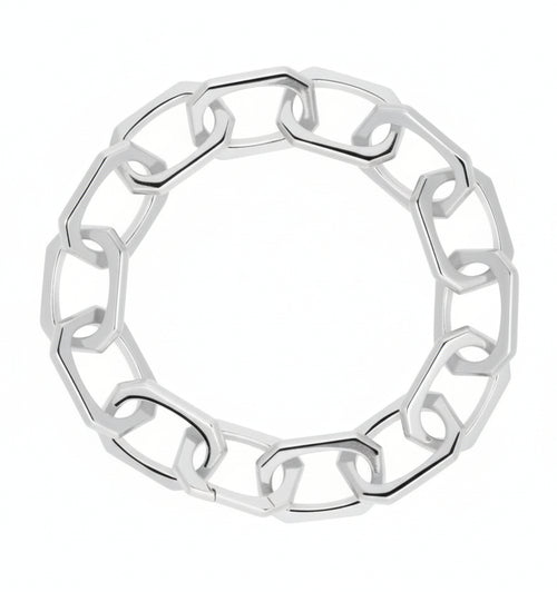 PDPAOLA BRACCIALE IN ARGENTO LARGE SIGNATURE CHAIN