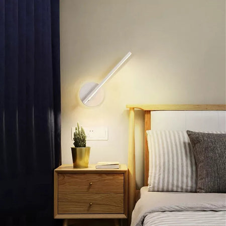 Applique Da Parete Led 13 W Lineare Orientabile Bianco Lampada Luce Fredda 50377