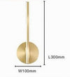 Applique Da Parete Led 13 W Lineare Orientabile Oro Lampada Luce Naturale 50384