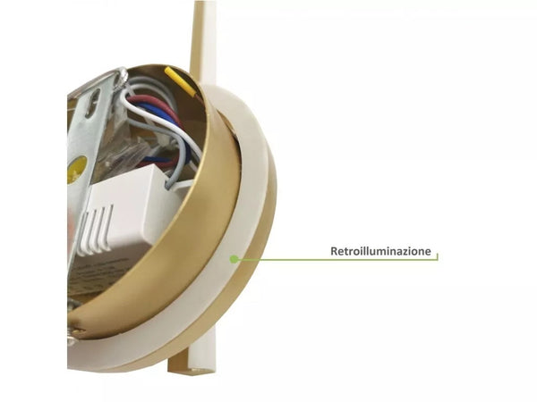 Applique Da Parete Led 13 W Lineare Orientabile Oro Lampada Luce Naturale 50384
