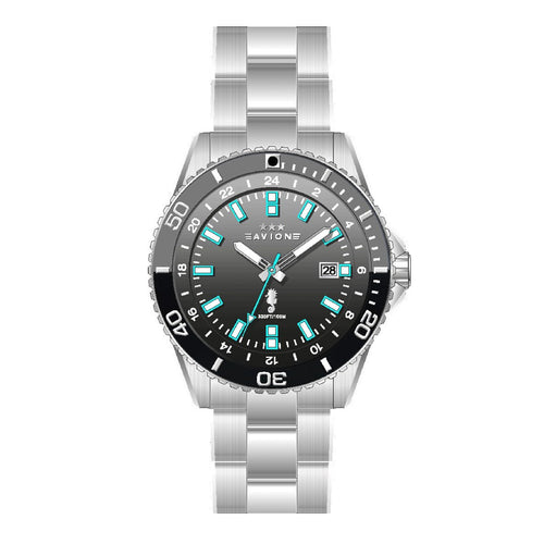 Avion - Orologio Uomo Diver Datario Acciaio / Nero (AV1018AA)