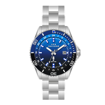 Avion - Orologio Uomo Diver Datario Acciaio / Blu  (AV1018BB)