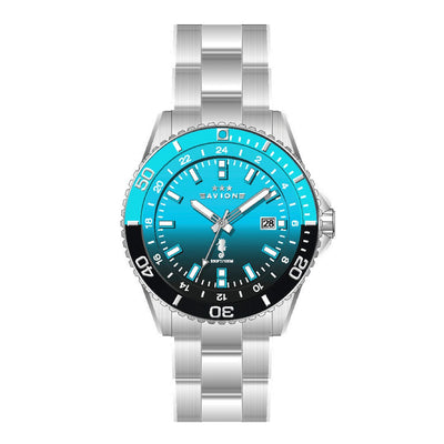 Avion - Orologio Uomo Diver Datario Acciaio / Azzurro (AV1018CC)