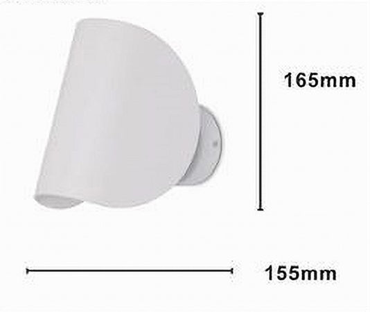 Applique Da Parete Bianco In Metallo Lampada Attacco G9 Design Moderno Ip20 32750