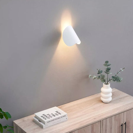 Applique Da Parete Bianco In Metallo Lampada Attacco G9 Design Moderno Ip20 32750