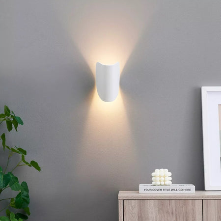 Applique Da Parete Bianco In Metallo Lampada Attacco G9 Design Moderno Ip20 32750