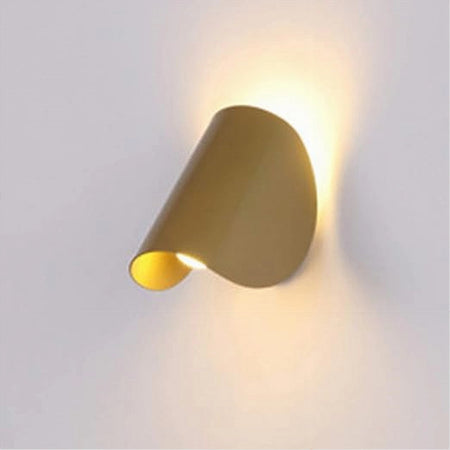 Applique Da Parete Oro In Metallo Lampada Attacco G9 Design Moderno Ip20 32743