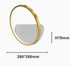 Applique Parete Led 14w Cerchio Oro Lampada Tonda Design Moderno Luce 4000k 71255