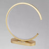 Lampada Da Tavolo Led 12 W Design Curva Oro Touch Scrivania Comodino Ip20 32729