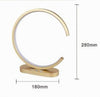 Lampada Da Tavolo Led 12 W Design Curva Oro Touch Scrivania Comodino Ip20 32729