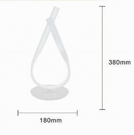 Lume Intrecciato Led Bianco 12 Watt Lampada Da Tavolo Moderno Doppia Luce 32705