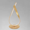 Lume Intrecciato Led Oro 12 W Lampada Da Tavolo Design Moderno Doppia Luce 32712