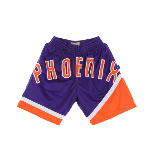 MITCHELL & NESS Pantaloncino Tipo Basket Uomo Nba Big Face Blown Out Fashion Short Hardwood Classics Phosun Purple/original Team Colors da uomo