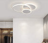 Plafoniera Luce Naturale Led Cerchi 38w Lampadario Soffitto Bianco Moderno 50019