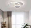 Plafoniera Luce Naturale Led Cerchi 38w Lampadario Soffitto Bianco Moderno 50019