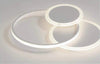 Plafoniera Luce Naturale Led Cerchi 38w Lampadario Soffitto Bianco Moderno 50019