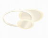 Plafoniera Luce Naturale Led Cerchi 38w Lampadario Soffitto Bianco Moderno 50019