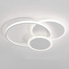Plafoniera Luce Fredda Led Cerchi 38w Lampadario A Soffitto Bianco Moderno 50026