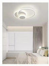 Plafoniera Luce Fredda Led Cerchi 38w Lampadario A Soffitto Bianco Moderno 50026