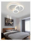 Plafoniera Luce Fredda Led Cerchi 38w Lampadario A Soffitto Bianco Moderno 50026