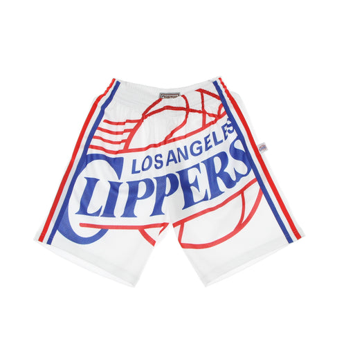 MITCHELL & NESS Pantaloncino Tipo Basket Uomo Nba Big Face Blown Out Fashion Short Hardwood Classics Loscli White/original Team Colors da uomo