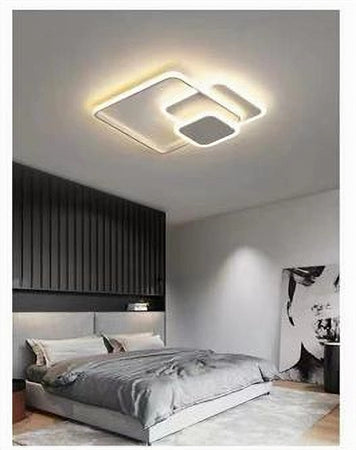 Plafoniera Luce Fredda Led Quadrata 50w Lampadario Soffitto Bianco Moderno 50064