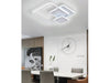 Plafoniera Luce Fredda Led Quadrata 50w Lampadario Soffitto Bianco Moderno 50064
