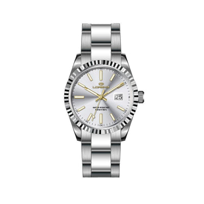 Lorenz Ginevra – Orologio Donna Acciaio Silver con Dettagli Gold (28190AA)